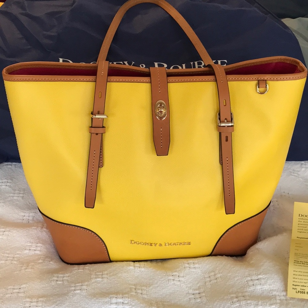 NWOT - Dooney & Bourke Yellow Tote Purse